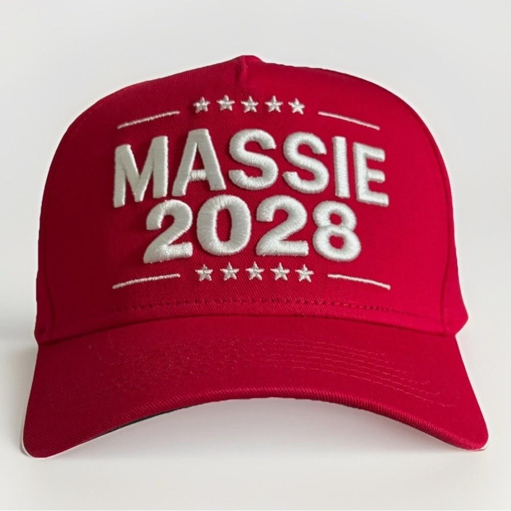 Massie 2028 Red Hat Republican MAGA Charlie Kirk Nick Fuentes America First Cap